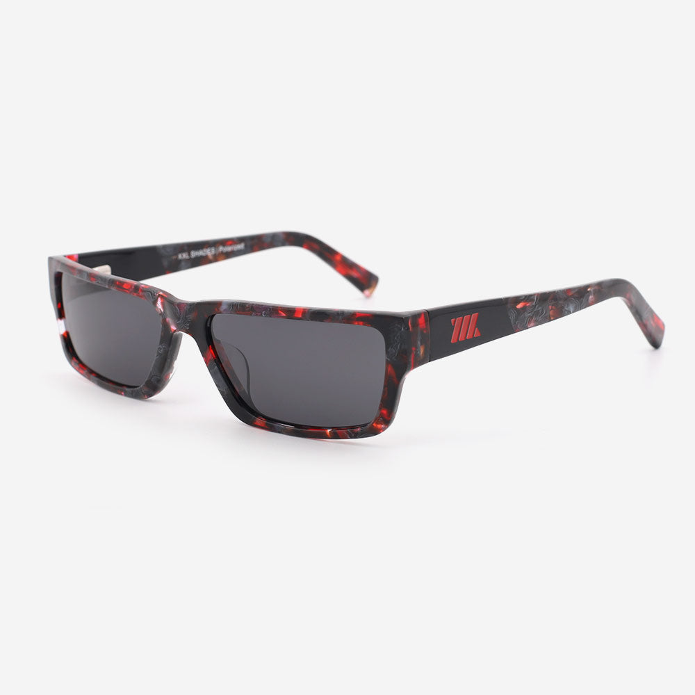 Retroid - Black & Red Frame / Black Lens