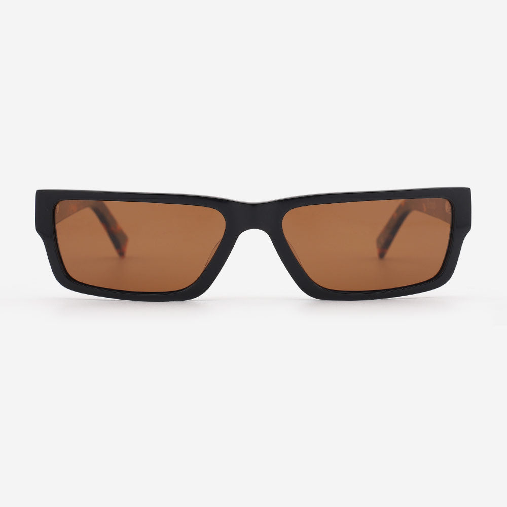 Retroid - Black & Brown Frame / Brown Lens