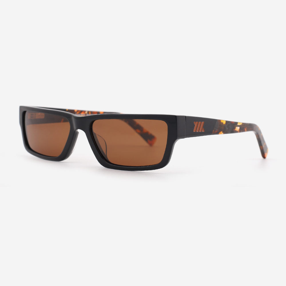 Retroid - Black & Brown Frame / Brown Lens