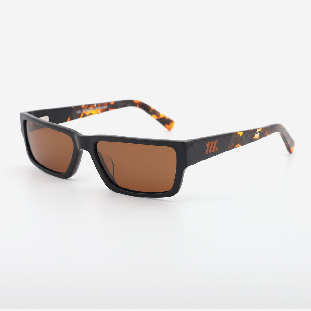 Retroid - Black & Brown Frame / Brown Lens